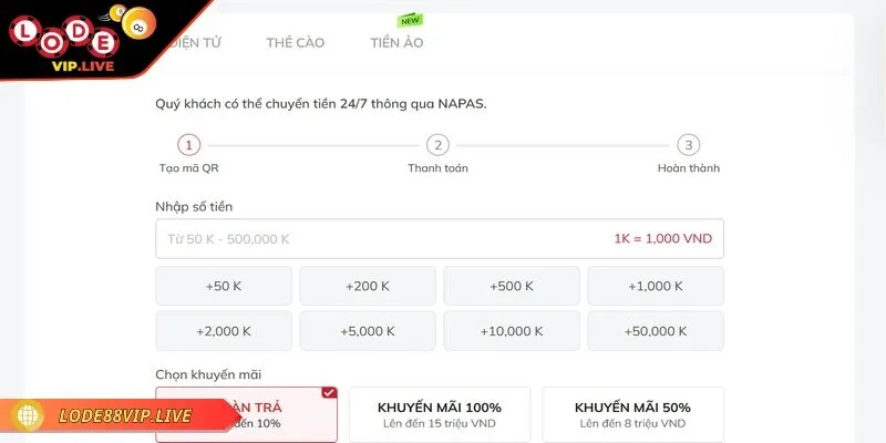 Review Lode88 và cách nạp rút tại nền tảng cá cược uy tín 3 Nhiều bet thủ cho biết cách nạp tiền Lode88 rất đơn giản